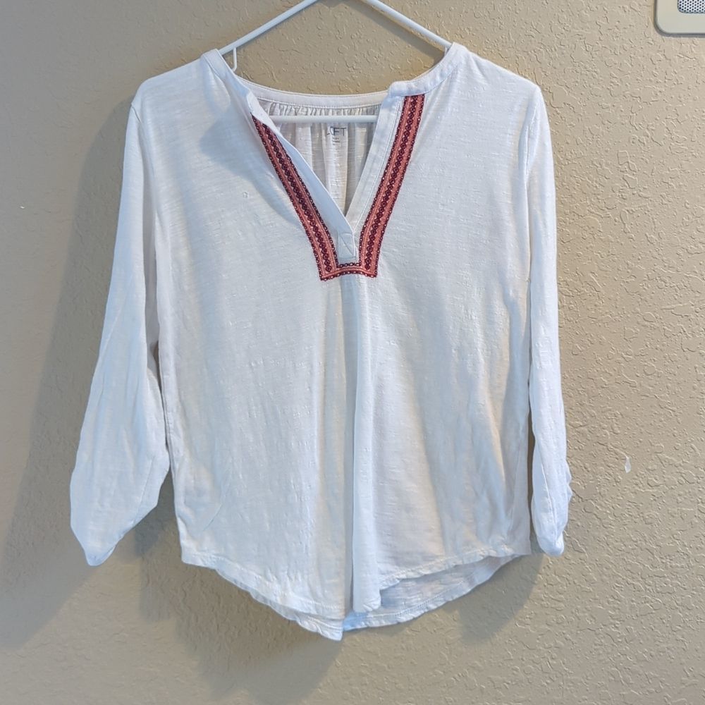 White Cotton Long Sleeve Shirt, Women's Summer Shirts, Lightweight Shirt